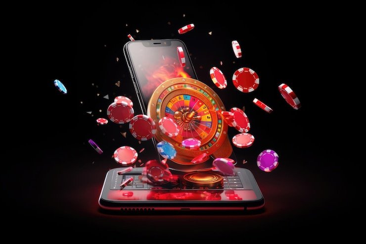 Antarmuka mobile arenascore Play'n GO menampilkan meja blackjack dengan kontrol taruhan dan panel obrolan dealer